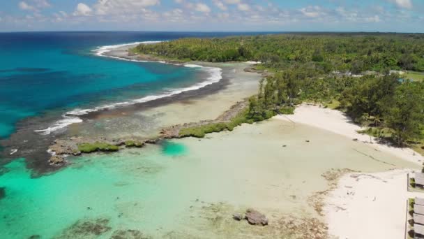 Eton Beach Efate Adası Vanuatu Port Vila Yakınında Doğu Kıyısında — Stok video