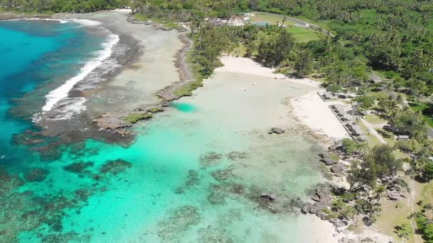 伊顿海滩 埃法特岛 瓦努阿图 维拉港附近 东海岸著名的海滩 — 图库视频影像