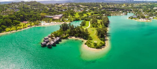 Port Vila, Vanuatu-april 3 2019: Aerial Drone syn på semester — Stockfoto
