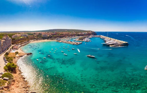 航空写真 マリーナポート アドリアーノ 地域サンタ ポンカ マヨルカ島 バレアレス諸島 スペイン — ストック写真