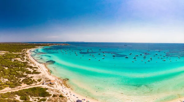 Summer Majorca Trenc Ses Arenes Beach Balearic Islands Spain July — Stock Fotó