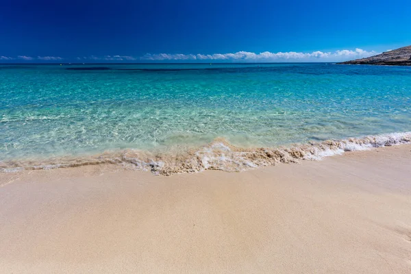 Gyönyörű Homokos Strand Cala Mesquida Mallorca Földközi Tenger Baleár Szigetek — Stock Fotó