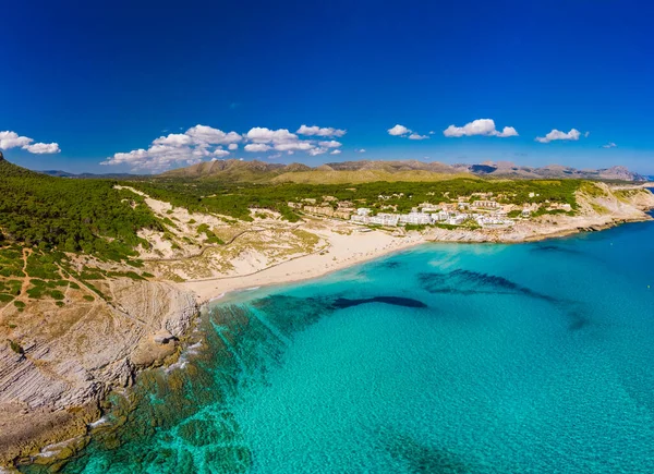 Praia Cala Mesquida Maiorca Mar Mediterrâneo Ilhas Baleares Espanha — Fotografia de Stock