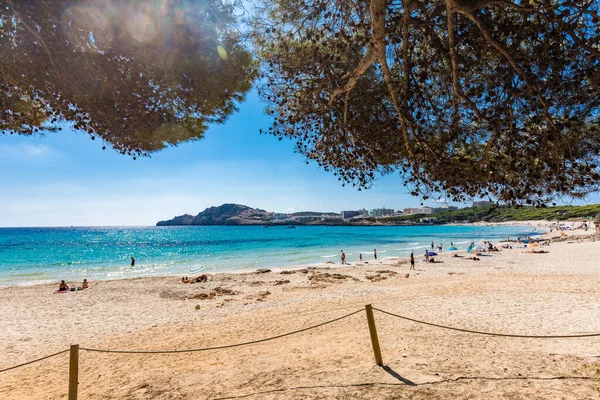 Cala Agulla Καταπληκτική Παραλία Άμμο Ισπανία Βαλεαρίδες Νήσοι Μαγιόρκα Cala — Φωτογραφία Αρχείου