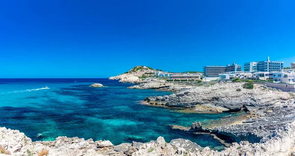 Cala Agulla Avec Plage Sable Incroyable Espagne Îles Baléares Majorque — Photo