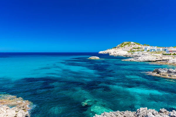 Кала Агулла Дивовижним Піщаним Пляжем Іспанія Балеарські Острови Мальорка Кала — стокове фото