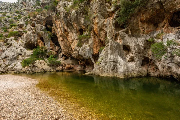 Torrent de Pareis - deepest canyon amd anazing mountains of Mallorca island, Spain