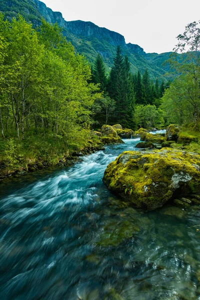 Norwegen Sunndal Hardangerfjord Bondhusvatnet Gletscher Bondhusbreen Gletscher Stockbild