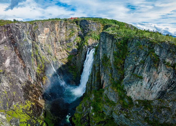 Voringfossen Noruega Cascada Más Grande Del País Panorama —  Fotos de Stock