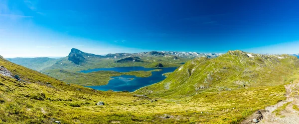 Wandelen Het Prachtige Jotunheimen National Park Noorwegen Synshorn Mountain — Stockfoto