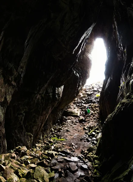 Freely Accessible Bremsneshula Cave Averoy Norway — Stock Photo, Image