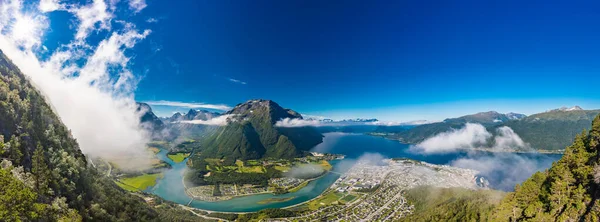 Rampestreken Andalsnes Norway Famous Tourist Track Viewpoint — Stock Photo, Image