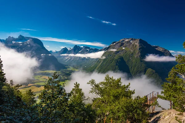 Rampestreken Andalsnes Norway Famous Tourist Track Viewpoint — Stock Photo, Image