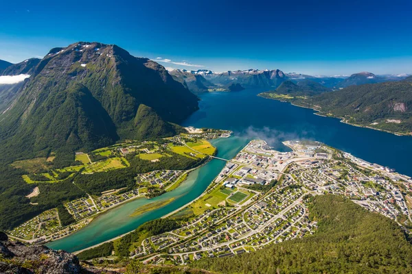 Rampestreken Andalsnes Noorwegen Een Beroemde Toeristische Route Uitzichtpunt — Stockfoto