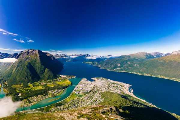 Rampestreken Andalsnes Noorwegen Een Beroemde Toeristische Route Uitzichtpunt — Stockfoto