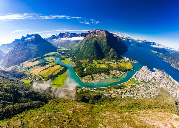 Rampestreken Andalsnes Norway Famous Tourist Track Viewpoint — Stock Photo, Image