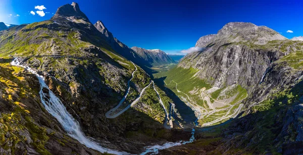 Trollstigen Trolls Path Είναι Ένα Οροπέδιο Της Οροσειράς Στο Δήμο — Φωτογραφία Αρχείου