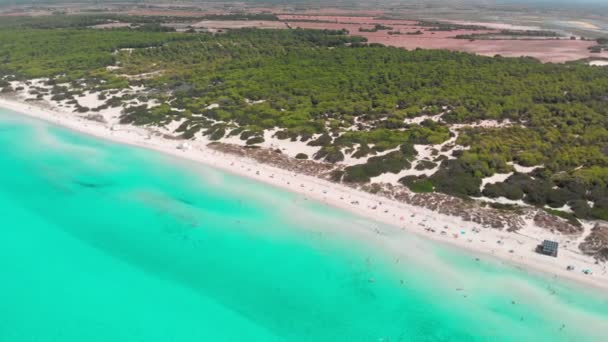 Mallorca Trenc Ses Arenes Playa España — Vídeo de stock