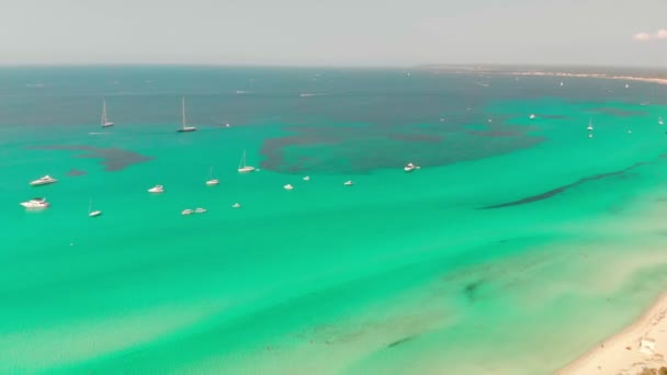 Mallorca Trenc Ses Arenes Beach Ισπανία — Αρχείο Βίντεο