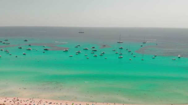 Mallorca Trenc Ses Arenes Beach Spain — стокове відео