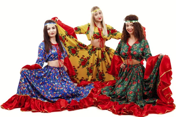 Piękne Kobiety Sukienka Gypsy — Zdjęcie stockowe