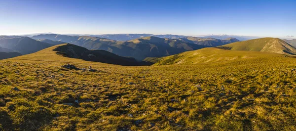 Panorama Horskou Scenerií Transalpina Rumunsko — Stock fotografie