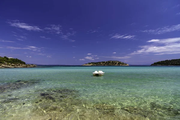 Yunanistan güzel deniz-kıyı görüntüsüyle manzara