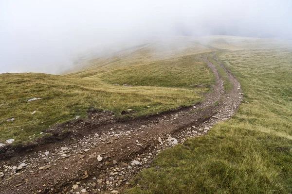 Paesaggio Con Offroad Sulla Montagna Qualche Parte Romania — Foto Stock