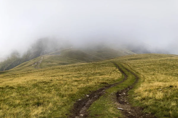 Paisagem Com Offroad Montanha Algum Lugar Romênia — Fotografia de Stock