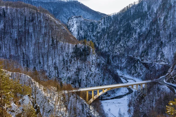 Pevnost Poienari Arefu Okres Arges Rumunsko — Stock fotografie