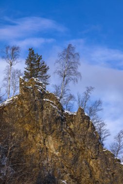 Fagaras, Romanya'nın dağlarda kış peyzaj