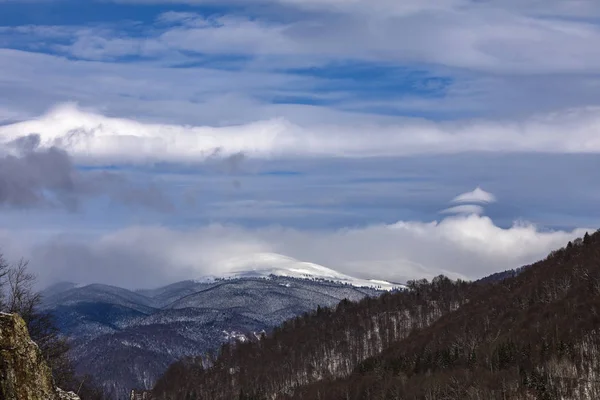 Paisaje Invernal Las Montañas Fagaras Rumania —  Fotos de Stock