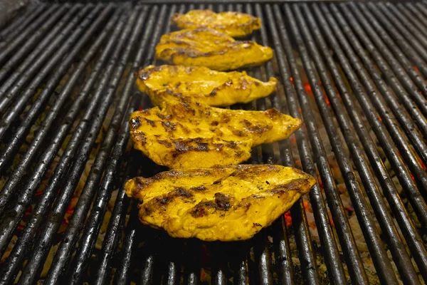 Chicken breasts on the grill — Stock Photo, Image