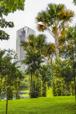 22 Nis 2019. Kuala Lumpur, Malezya. Petronas'ın ikiz kuleleri