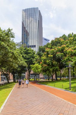 22 Nis 2019. Kuala Lumpur, Malezya. Petronas'ın ikiz kuleleri