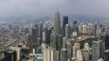 Kuala Lumpur, Malezya - Nisan. 21, 2016 . Kuala Lumpur manzarası 