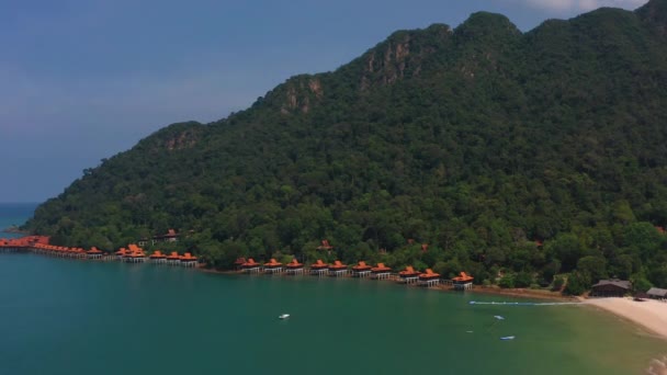 Mai 2019 Beach Resort Langkawi Wyspa Malezja Widok Lotu Ptaka — Wideo stockowe