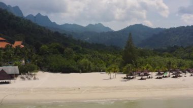 3, Mai, 2019,Beach Resort Langkawi adası, Malezya, drone havadan görünümü 
