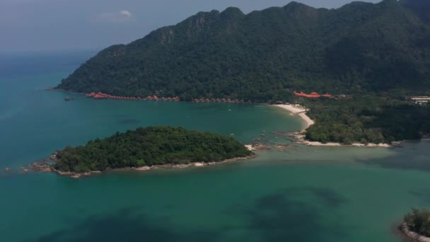 Mai 2019 Beach Resort Langkawi Adası Malezya Drone Havadan Görünümü — Stok video