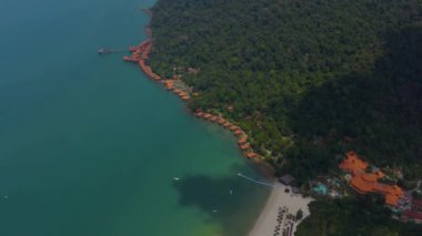 3, Mai, 2019,Beach Resort Langkawi adası, Malezya, drone havadan görünümü 
