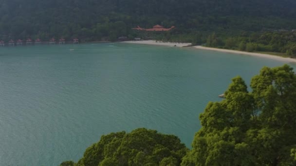 Mai 2019 Beach Resort Langkawi Adası Malezya Drone Havadan Görünümü — Stok video