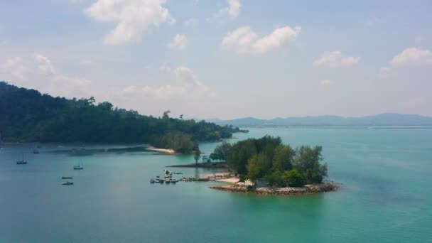 Mai 2019 Beach Resort Langkawi Island Malasia Vista Aérea Desde — Vídeo de stock
