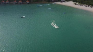3, Mai, 2019,Beach Resort Langkawi adası, Malezya, drone havadan görünümü 