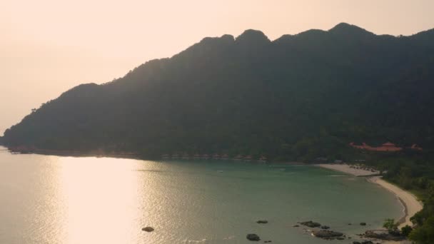 Mai 2019 Pláž Resort Langkawi Malajsie Letecký Pohled Dronu — Stock video