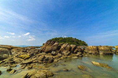 Malezya Langkawi Beach güzel yaz arka plan.