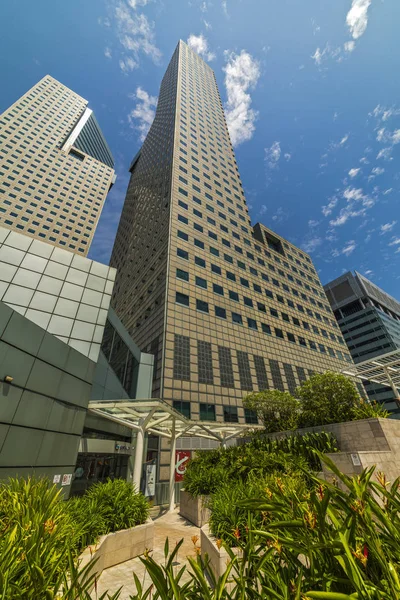 Forskellige moderne bygninger med futuristisk design i Singapore 25 - Stock-foto