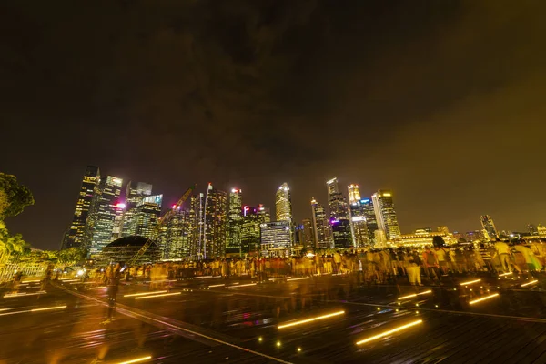 Singapur City, Singapur - 25 Nisan 2019: Marina Bay Sands at — Stok fotoğraf