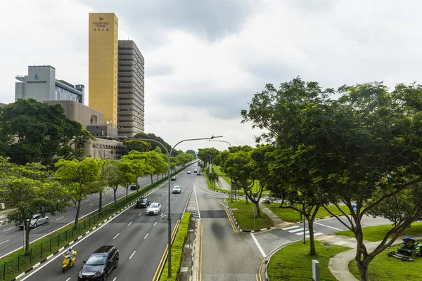 Varios edificios modernos con diseño futurista en Singapur 25 —  Fotos de Stock