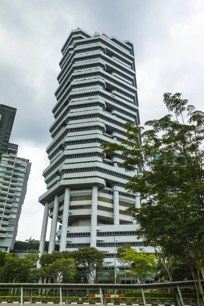 Různé moderní budovy s futuristickým designem v Singapuru 25 — Stock fotografie