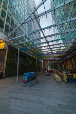 8 Haziran 2019 Londra İngiltere, modern binalar, kentsel sanat.